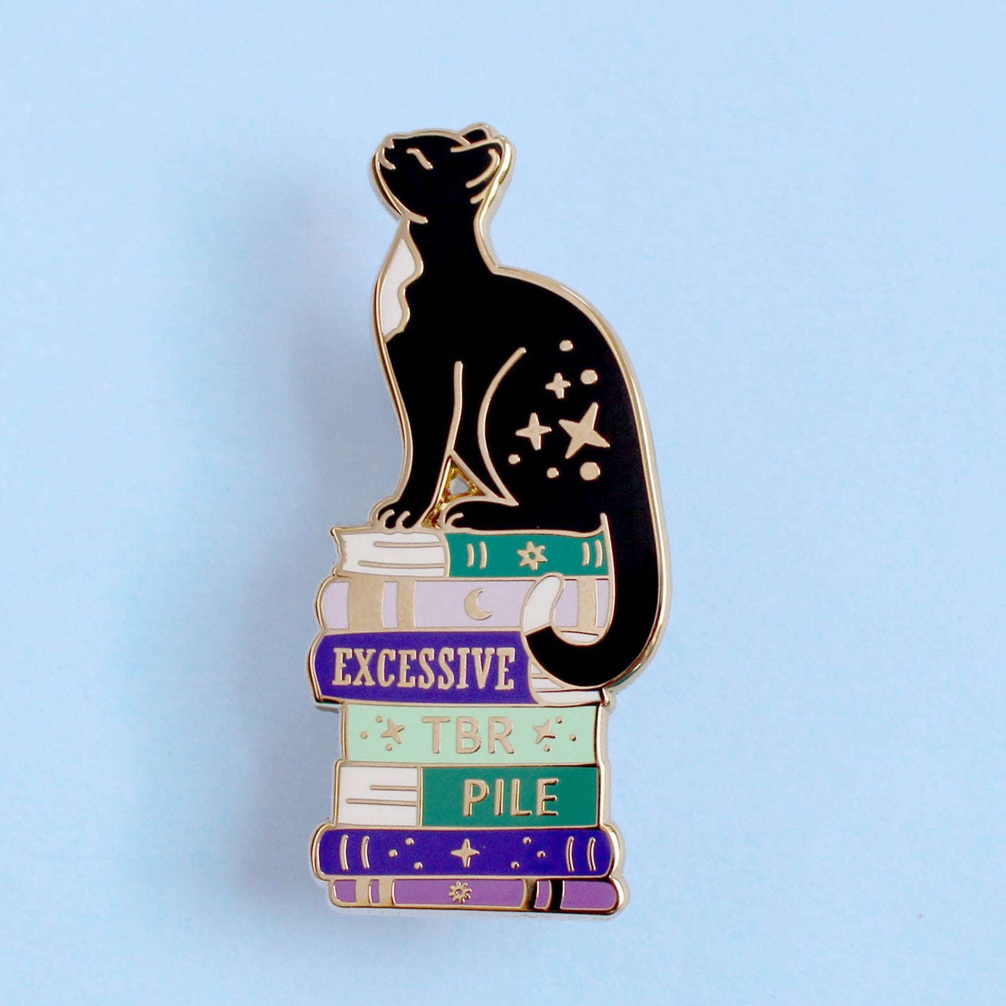 Excessive TBR Cat Enamel Pin