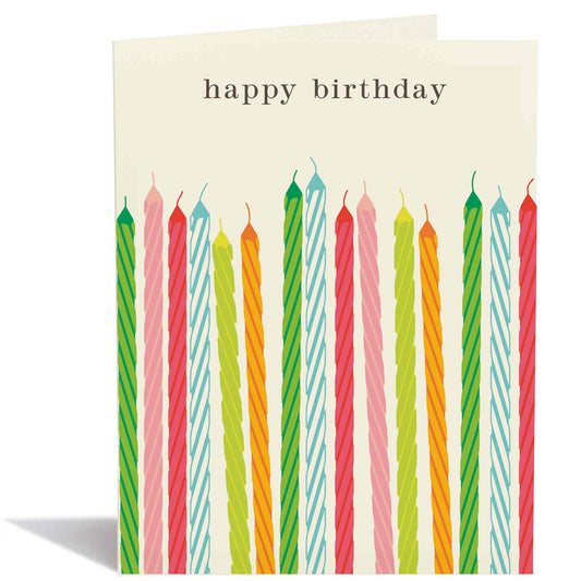 Colorful Birthday Candles Birthday Card - The Regal Find