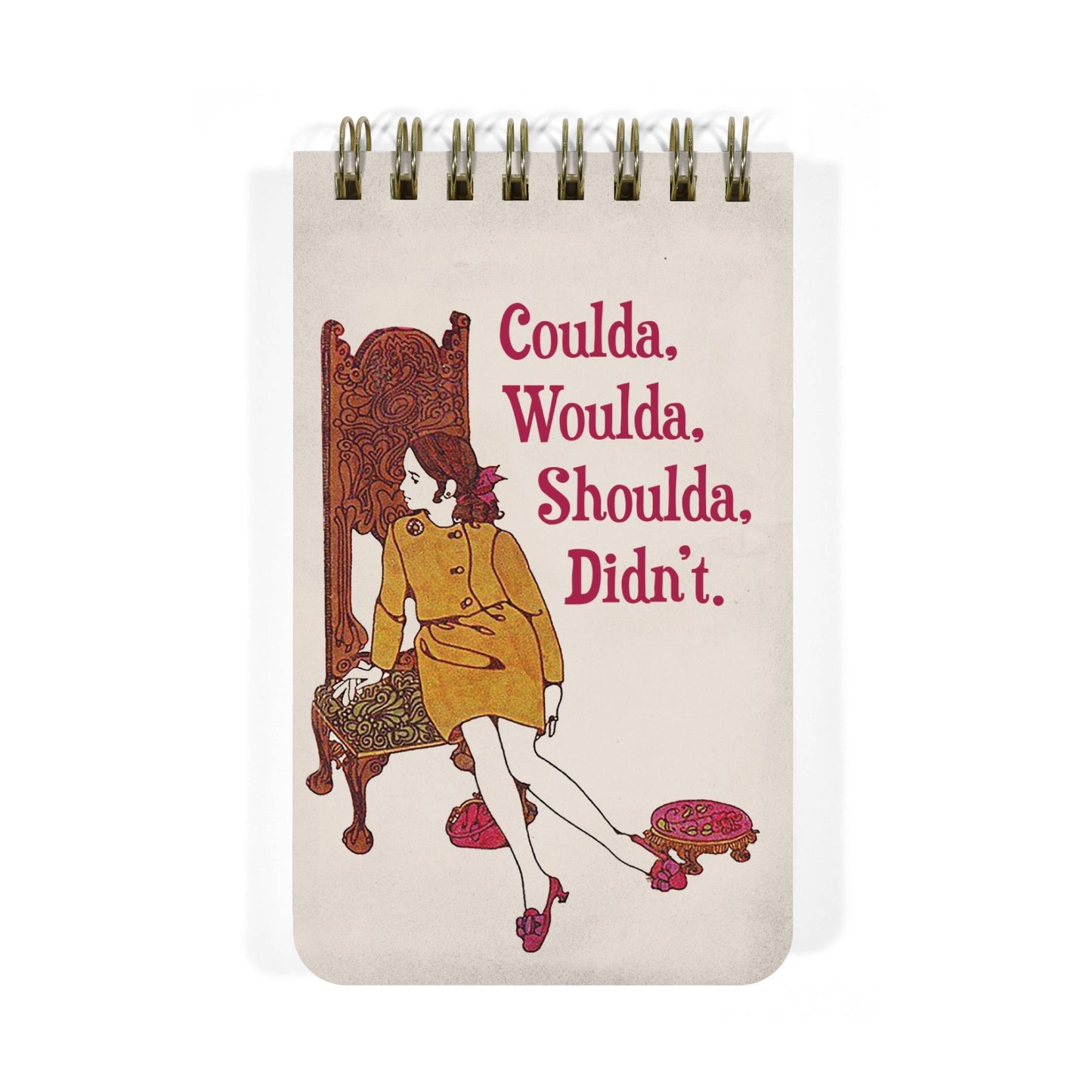 Coulda, Woulda, Shoulda, Didn't - 3x5 Spiral Memo Notepad - The Regal Find