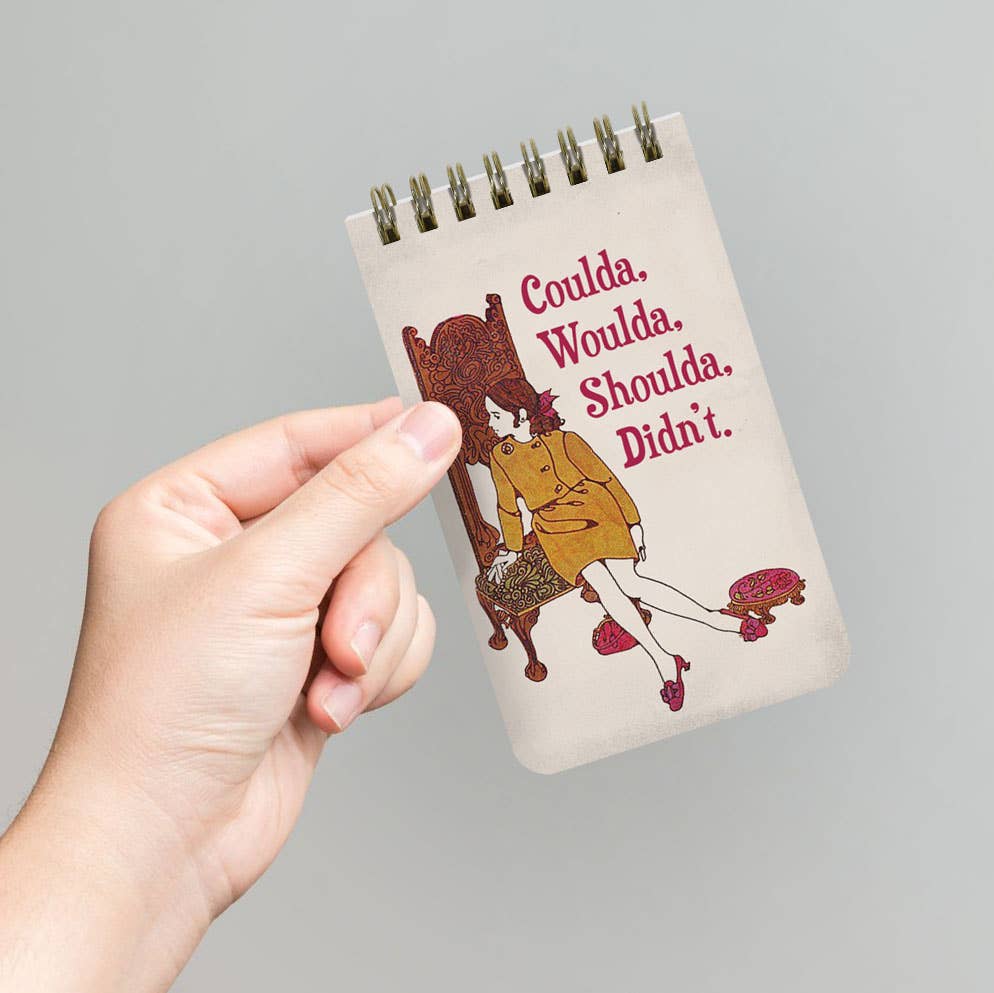 Coulda, Woulda, Shoulda, Didn't - 3x5 Spiral Memo Notepad - The Regal Find