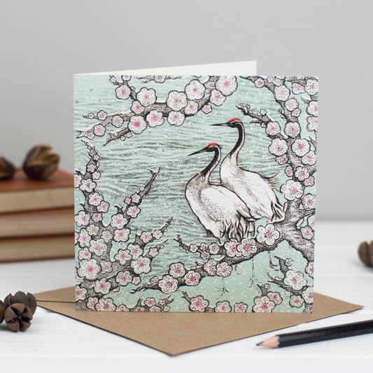 Cranes Greeting Card - The Regal Find