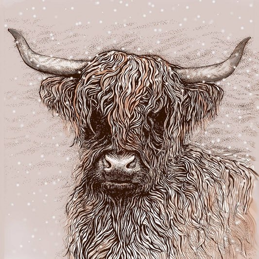 Highland Cow Greeting Card