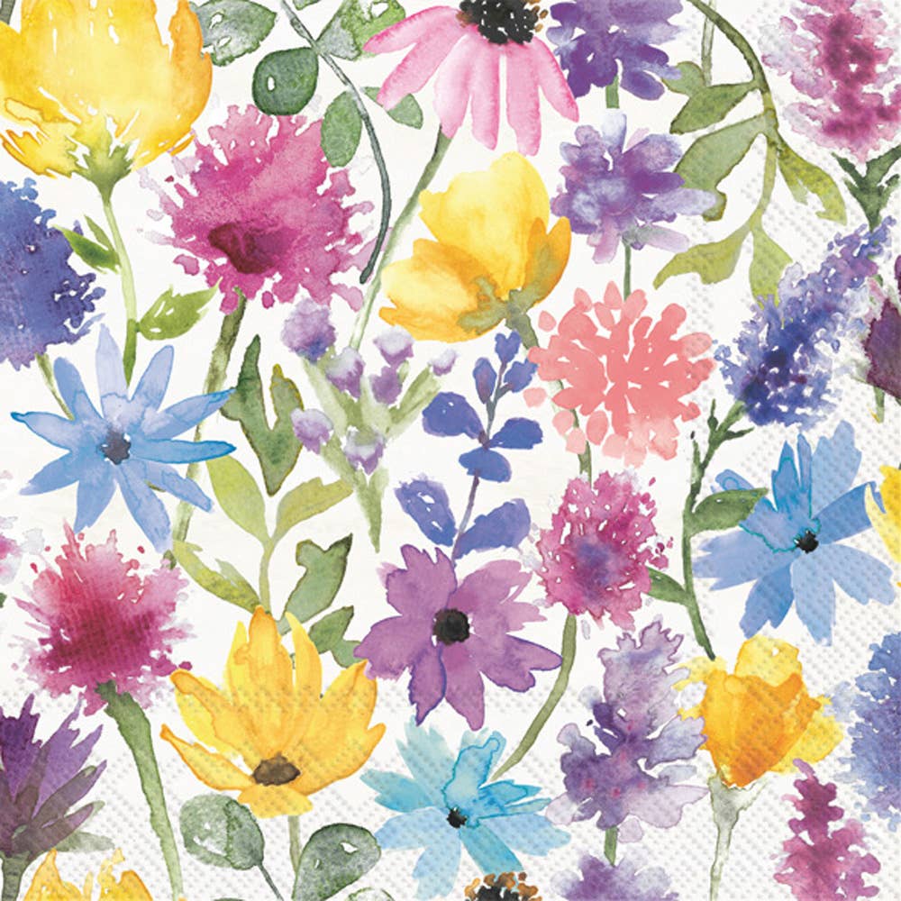 Paper Cocktail Napkins Pack of 20Summer Floral cream