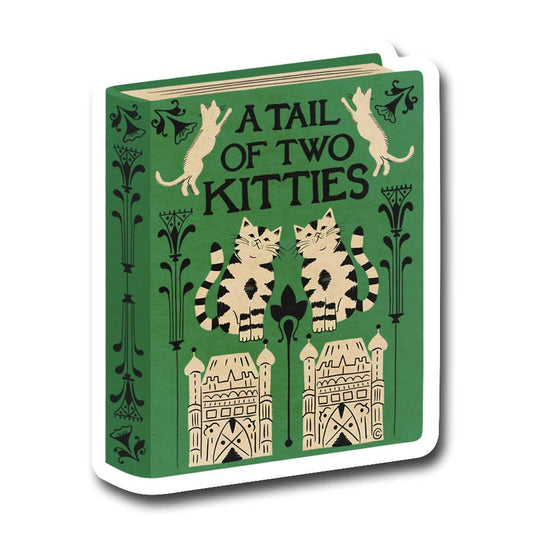 A Tail of Two Kitties Cat Pun Vinyl Sticker Decal : Unpackaged (Loose)
