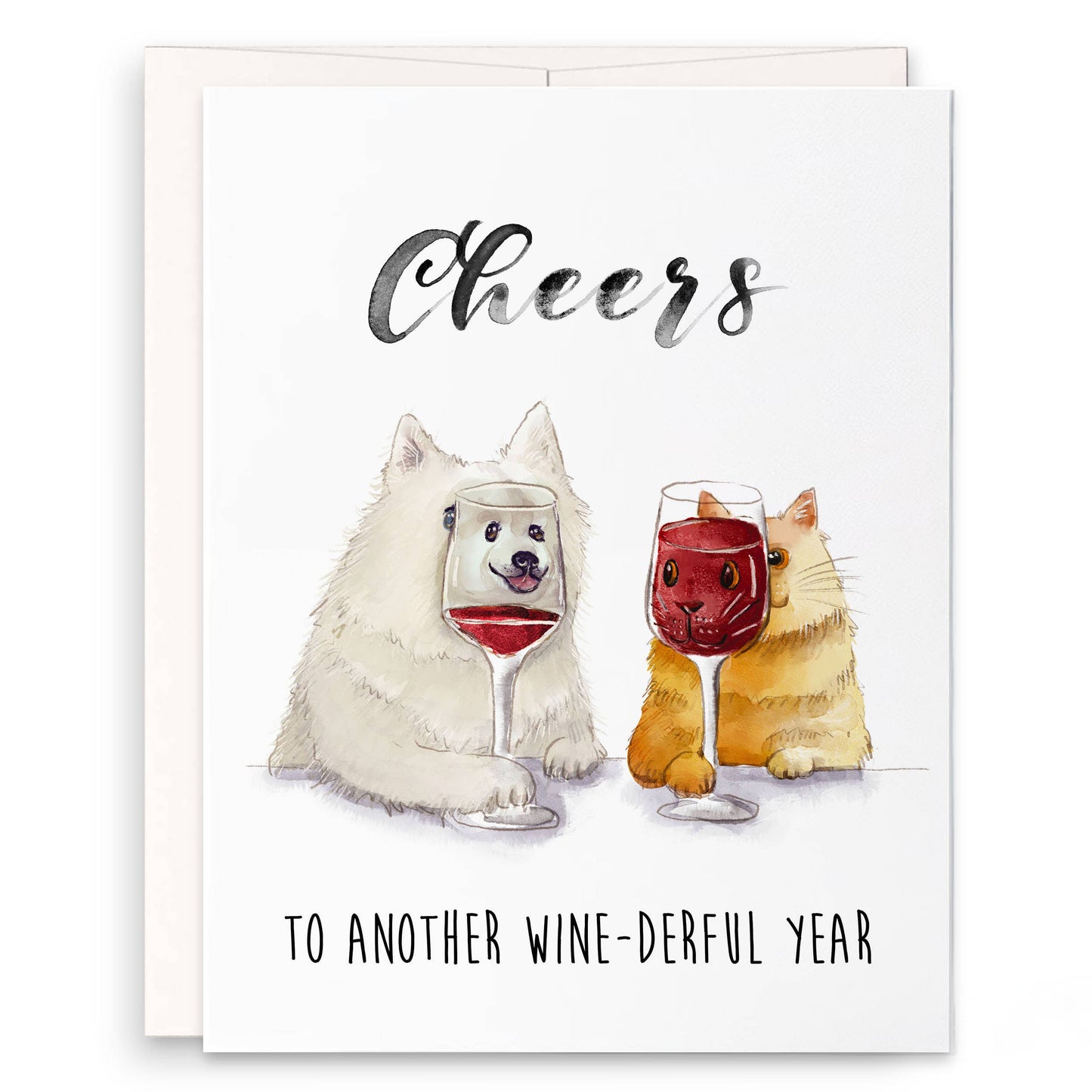 Cheers Wine-derful Year - Funny Birthday Card: All Occasion
