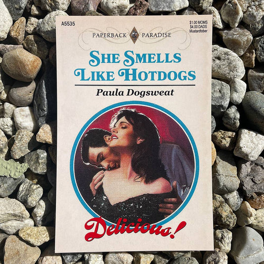 She Smells Like Hotdogs Postcard