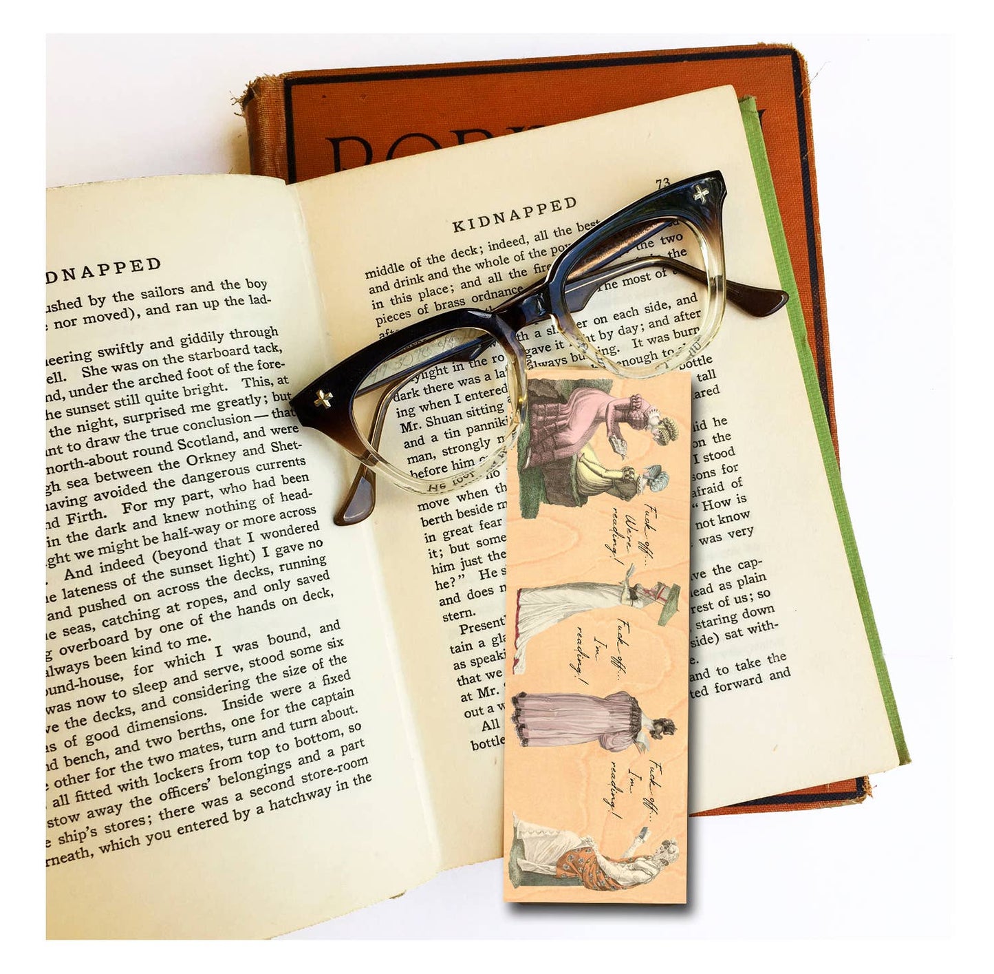Fuck Off, I'm Reading Regency Women Wood Bookmark