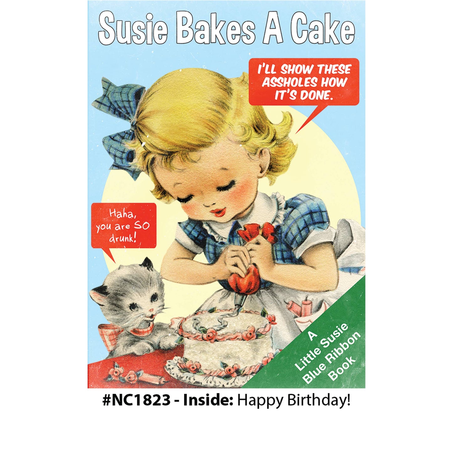 "Susie Bakes A Cake" - Birthday Card
