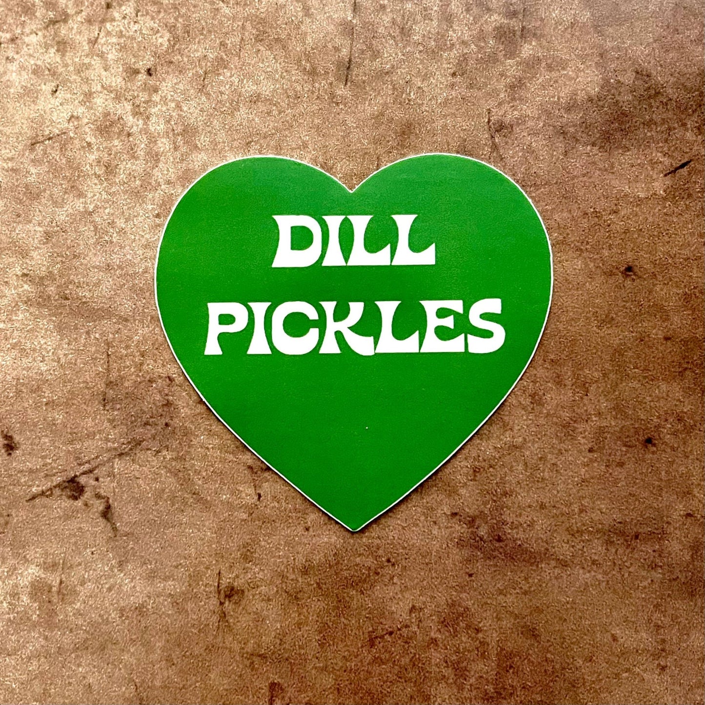 Dill Pickles Heart Sticker green restaurant deli gifts - The Regal Find