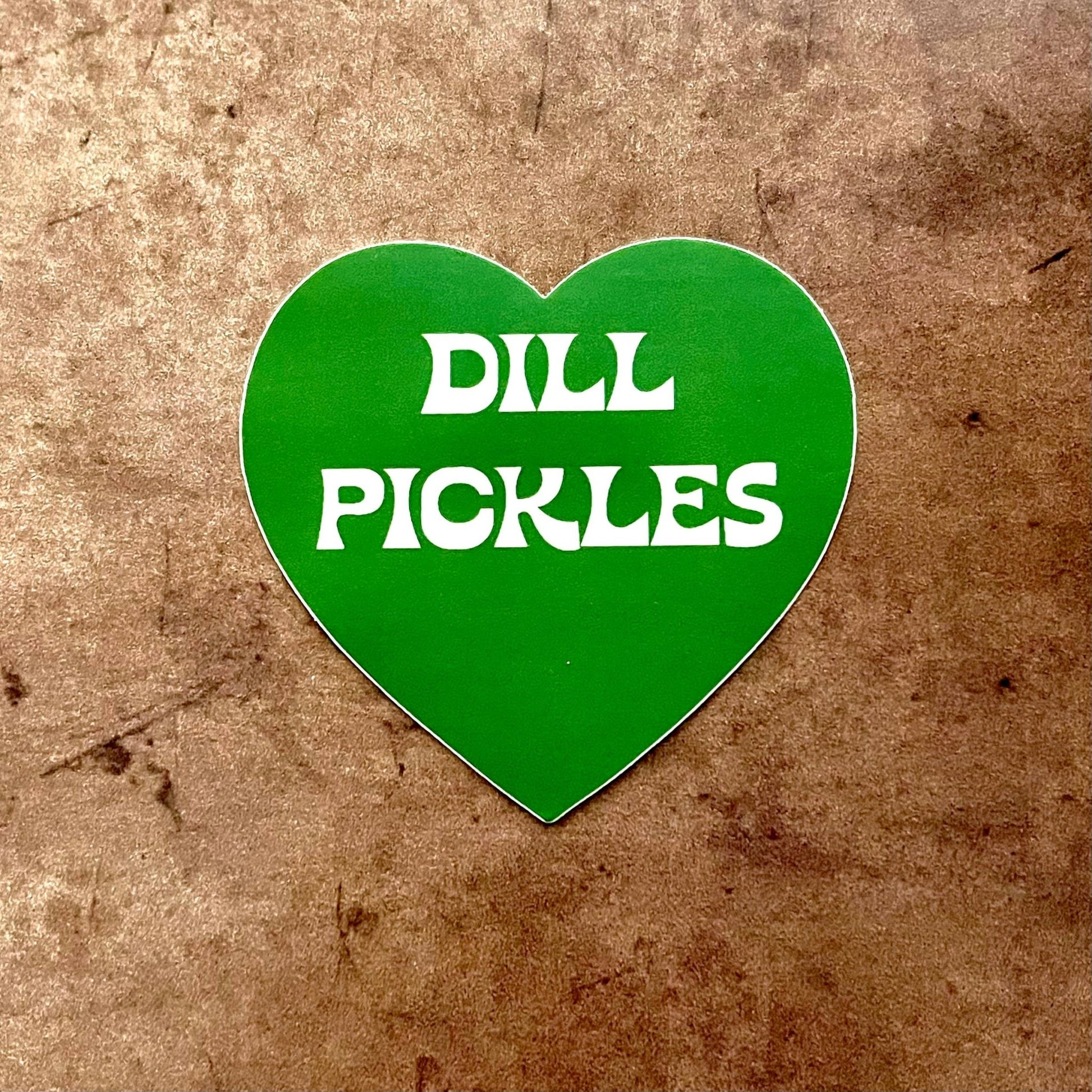 Dill Pickles Heart Sticker green restaurant deli gifts - The Regal Find