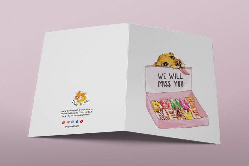 Donut Leave - Funny Goodbye Card - The Regal Find