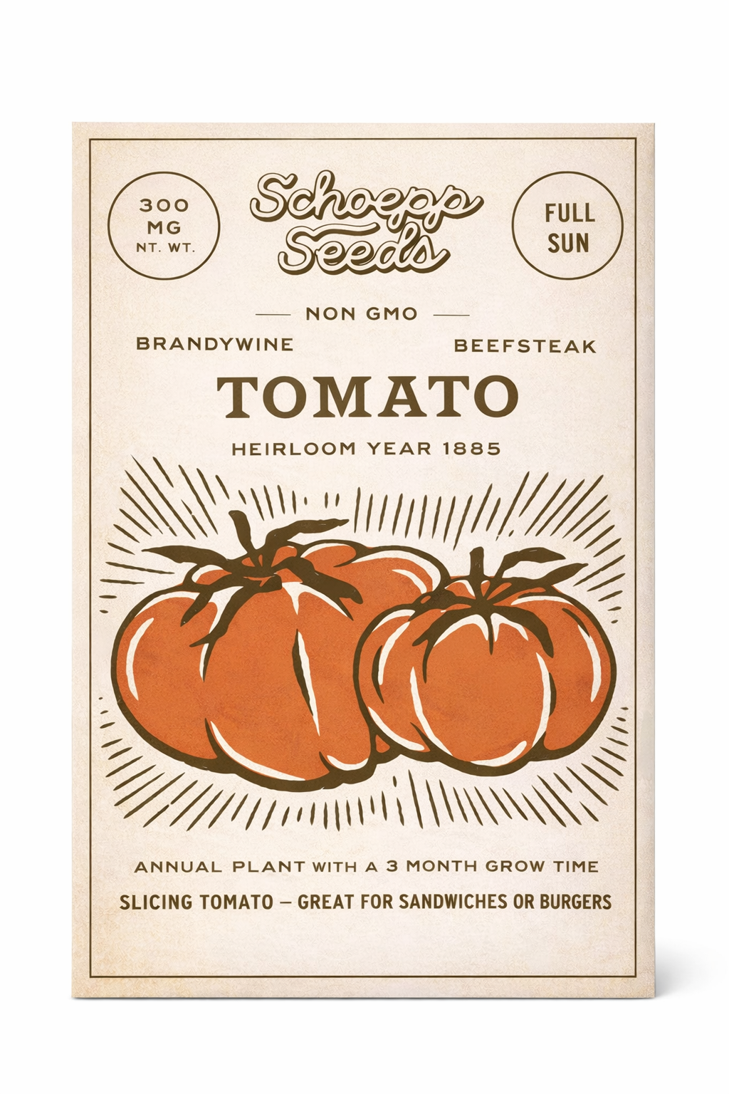 Tomato, Heirloom Garden Seed Packets