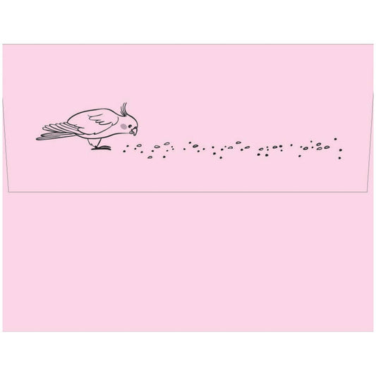 Birds Whistling Note Cards with Letterpress Envelopes