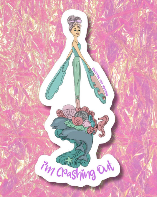 Sky Dancer "I'm Crashing Out" Sticker