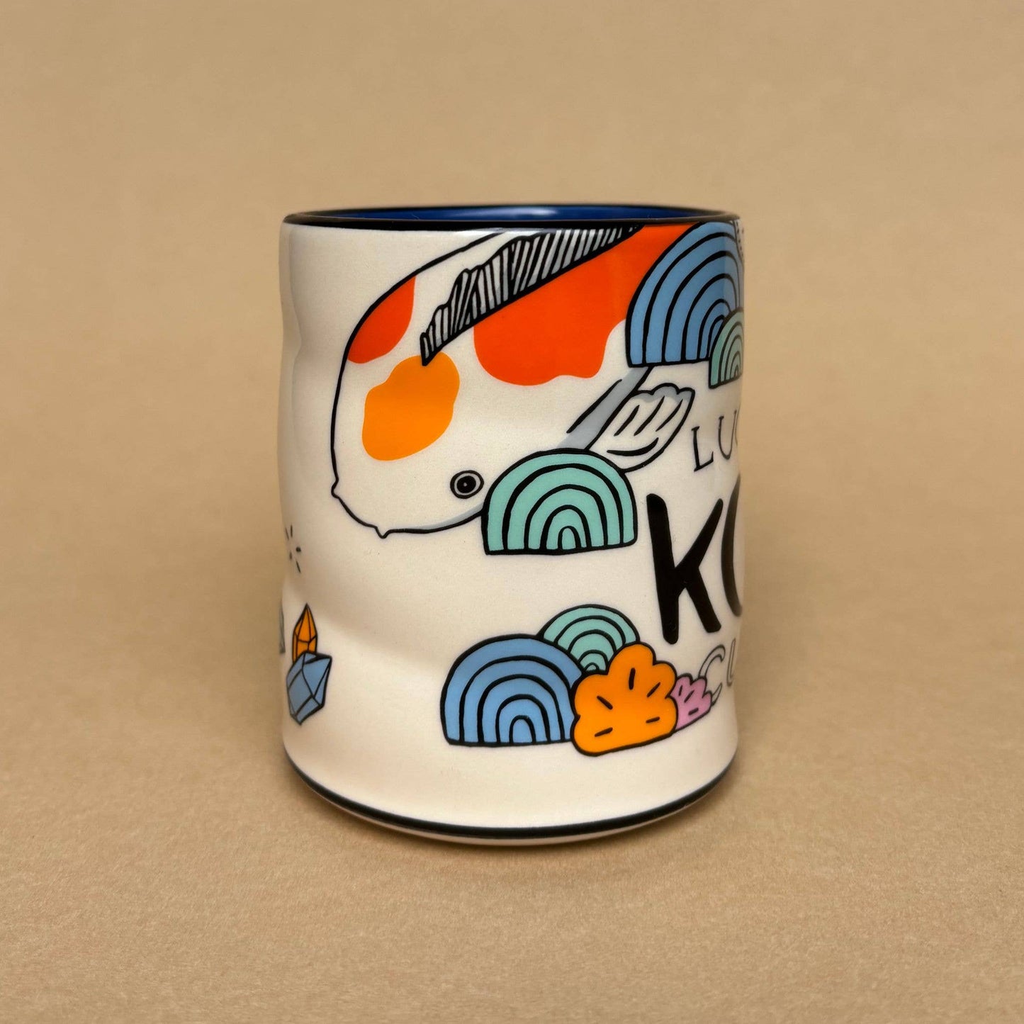 Lucky Koi Cup - Large Ceramic Mug