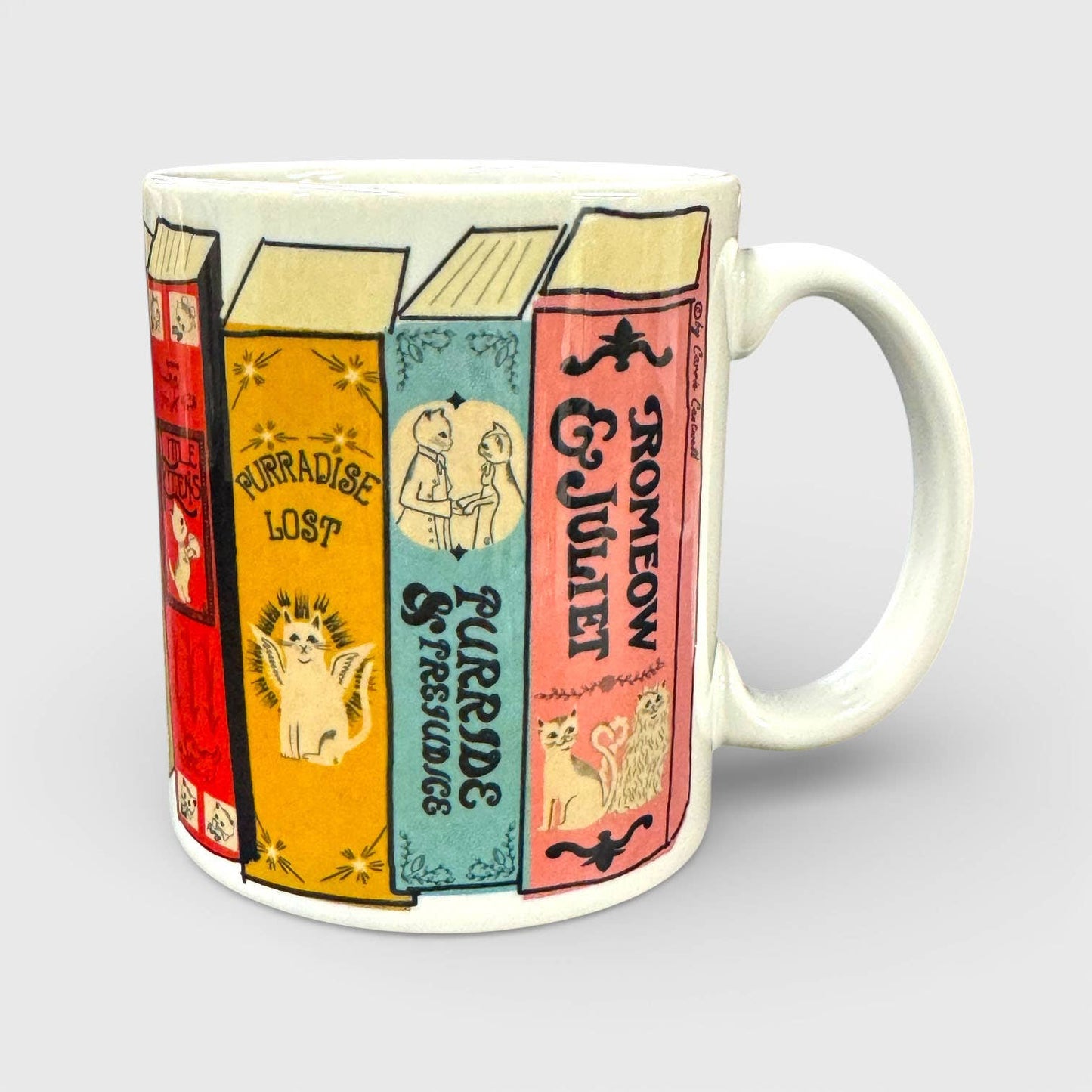Ceramic Mug - MEOWsterpieces of KITerature Book Spine Mug