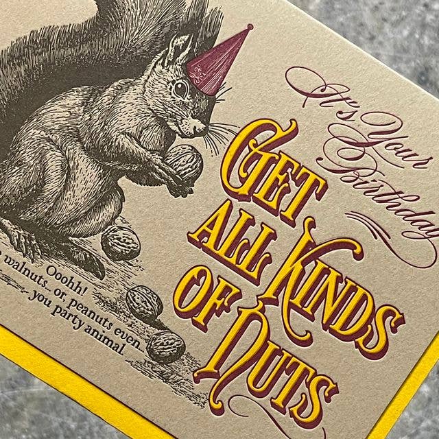 Card / Get Nuts Birthday