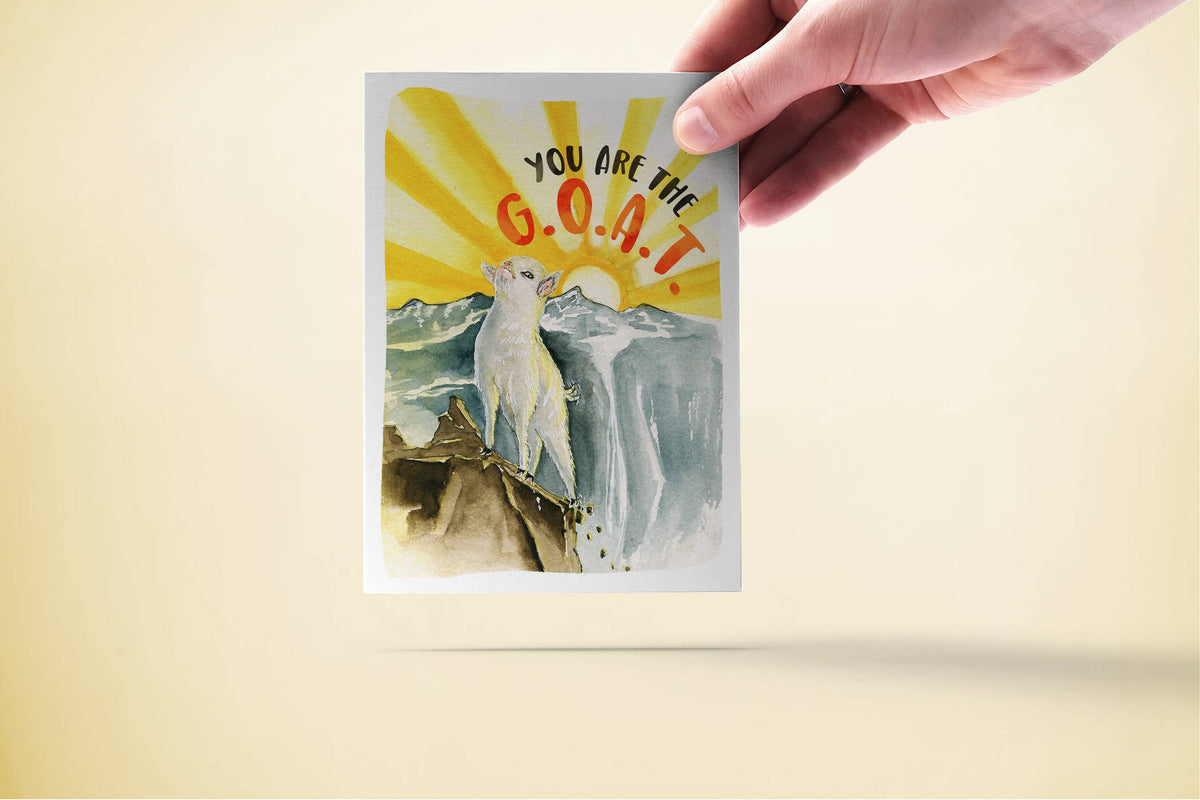 You Are The Goat - Funny Encouragement Card