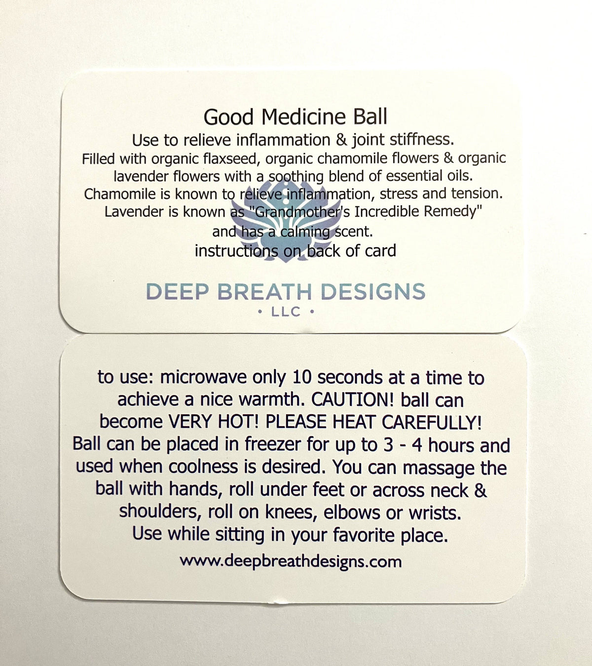 MASSAGE BALL stress relief, Good Medicine Ball, hot/cold: Reds / Essential Oil Blend