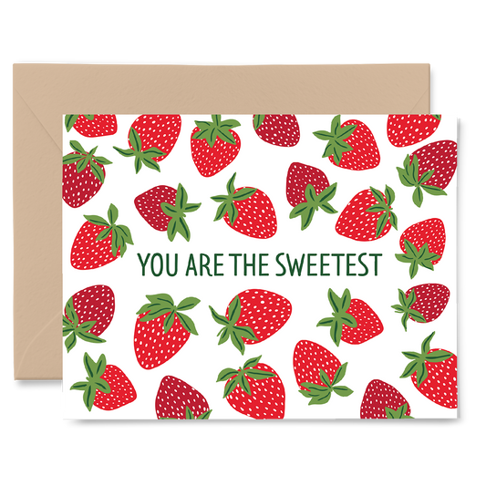 Sweetest Strawberry Love & Thank You Card