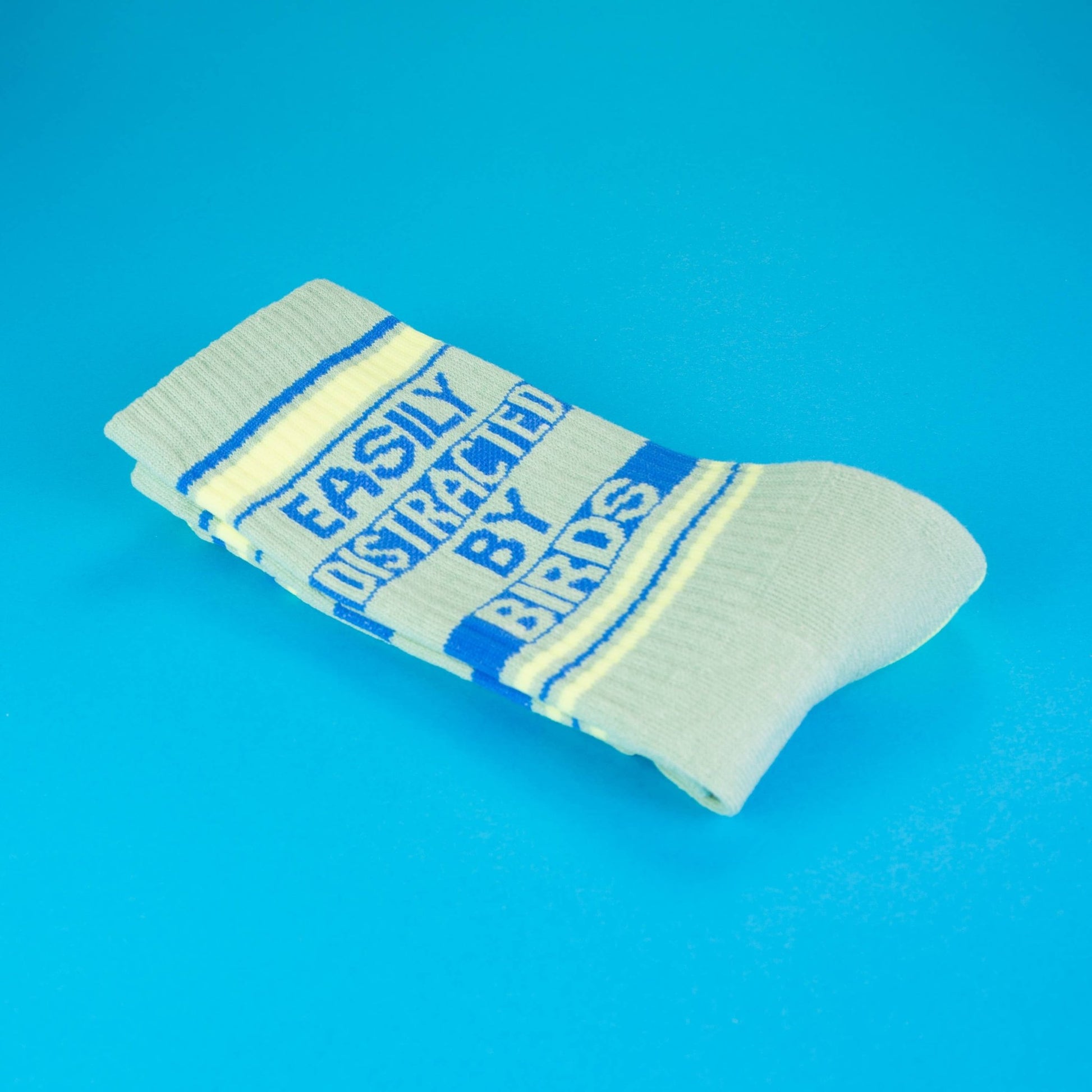 Easily Distracted By Birds Gym Crew Socks - The Regal Find