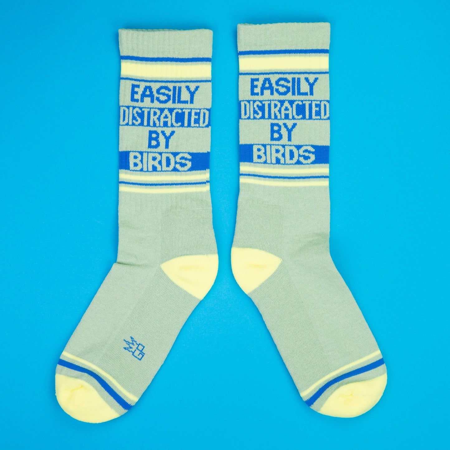 Easily Distracted By Birds Gym Crew Socks - The Regal Find