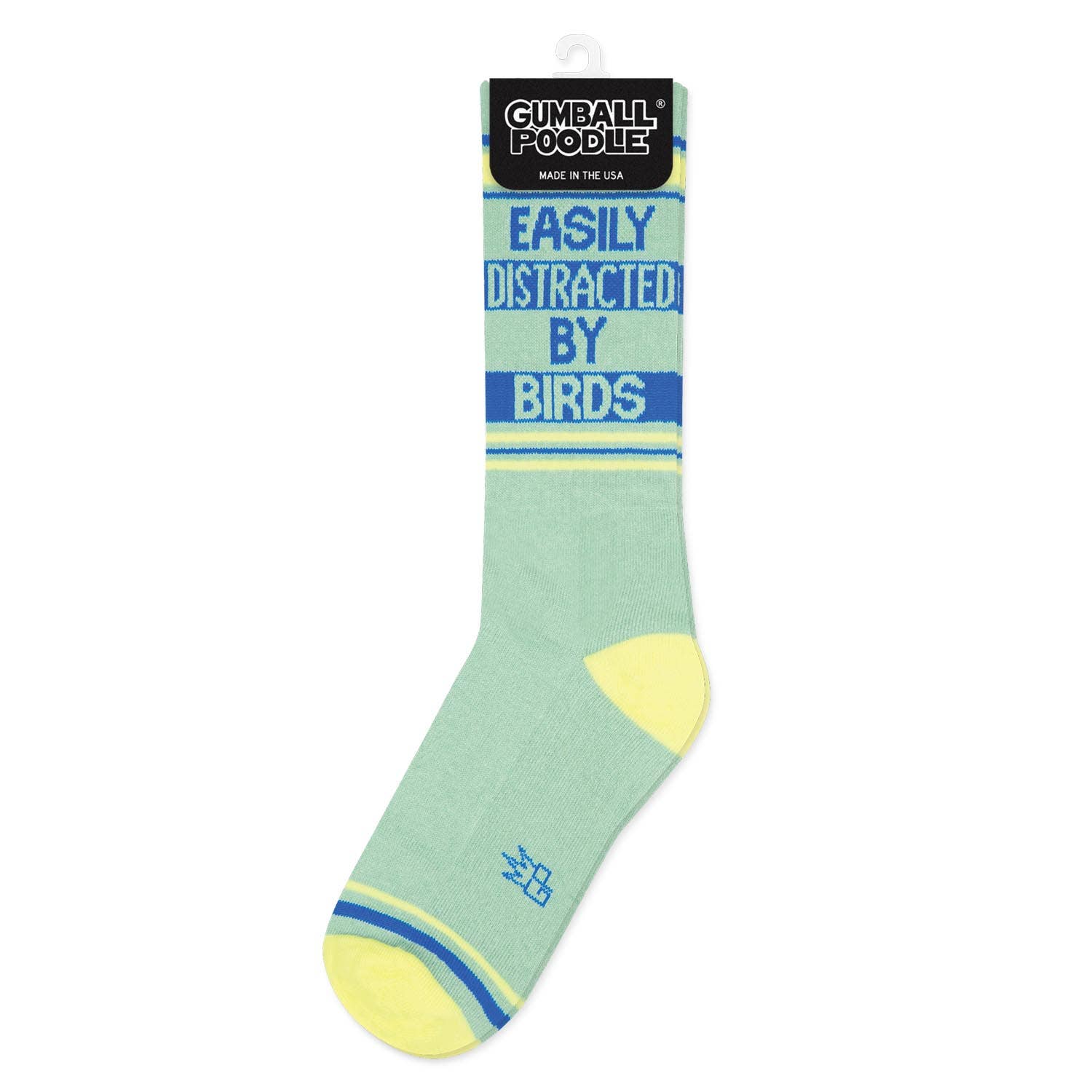 Easily Distracted By Birds Gym Crew Socks - The Regal Find