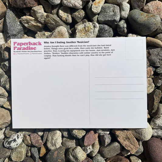 Why Am I Dating Another Musician Postcard