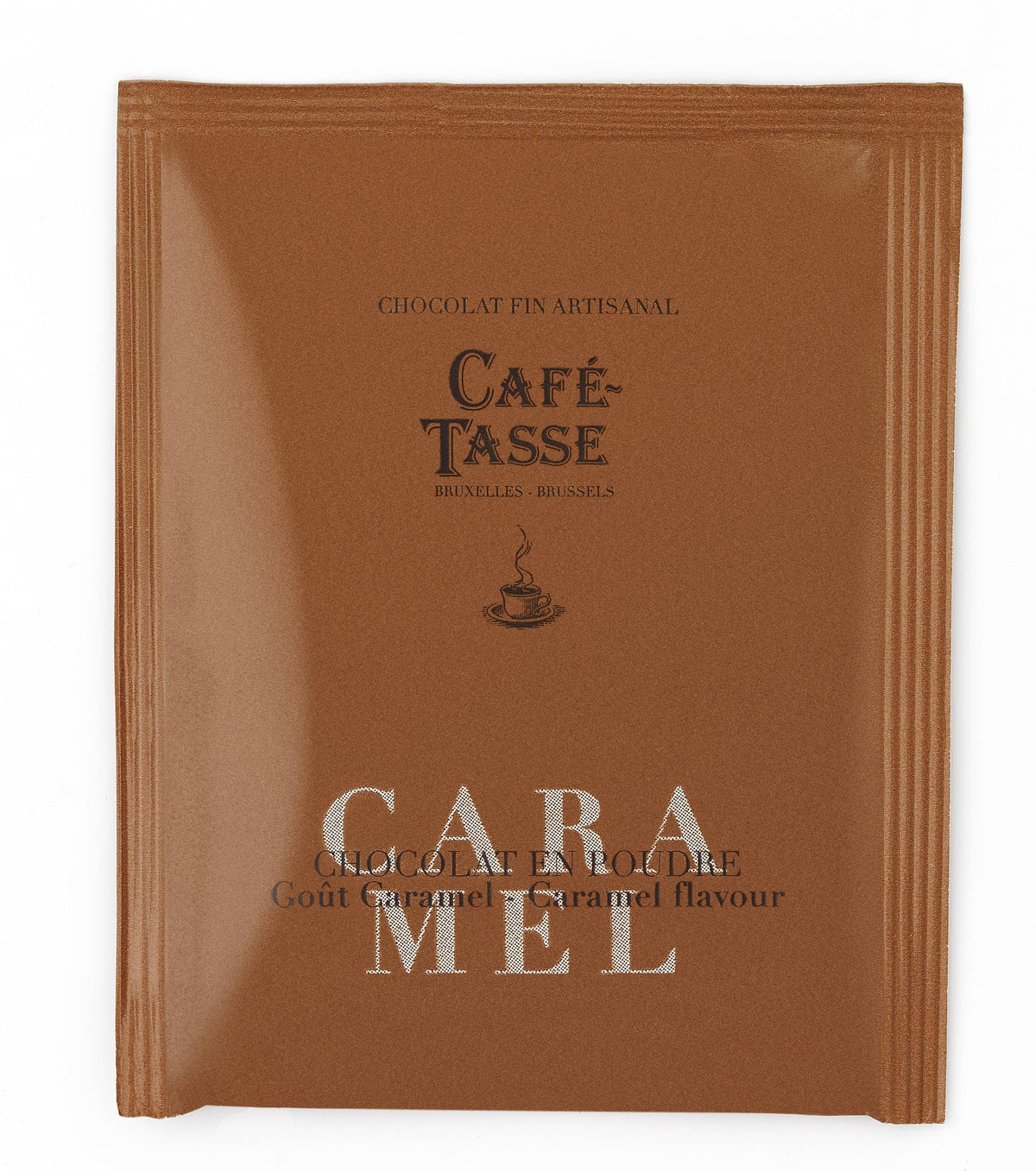 Caramel-flavored powdered chocolate
