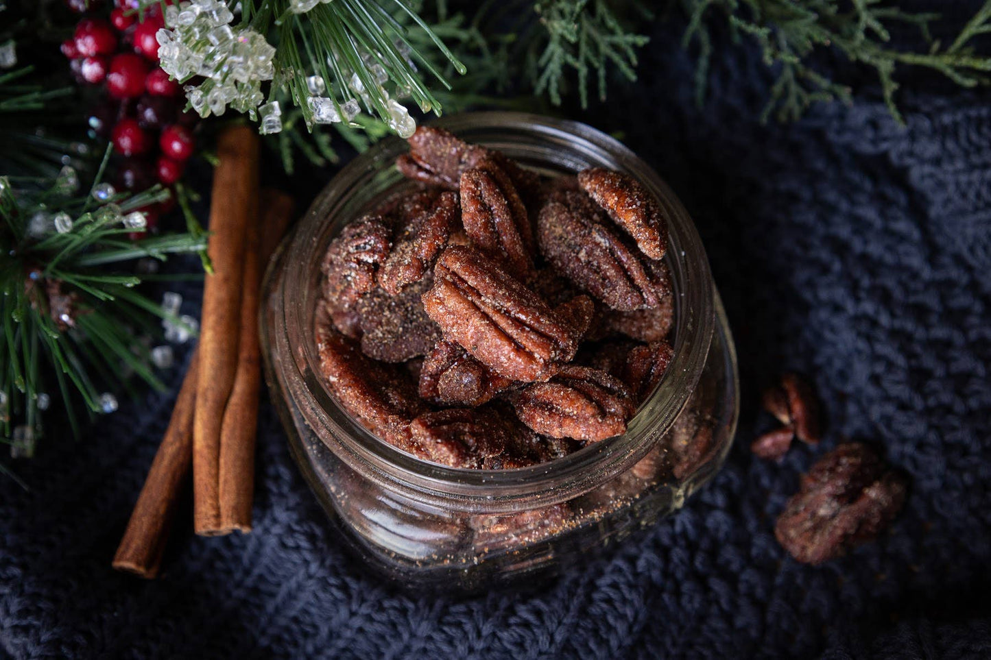 Fortune Favors - Sweater Weather Candied Pecans (8oz)