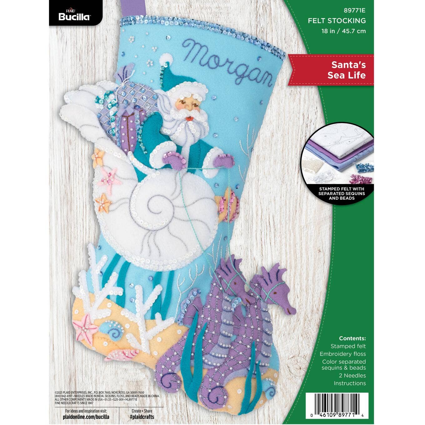 Bucilla Santa's Sea Life Felt Stocking Kit