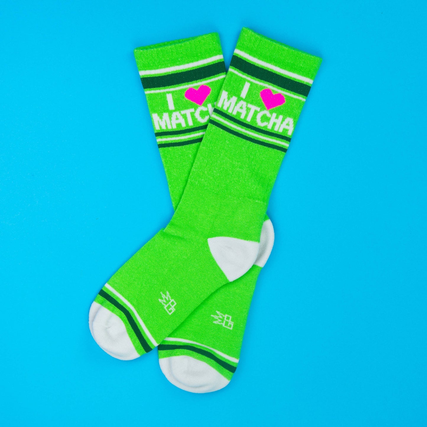 I Heart Matcha Gym Crew Socks