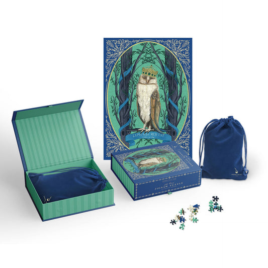 Enchanted Crowned Owl Cameo Puzzle - The Regal Find