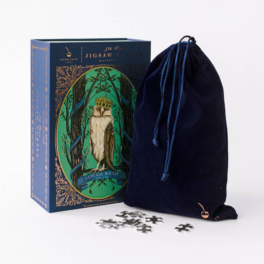 Enchanted Crowned Owl Cameo Puzzle - The Regal Find