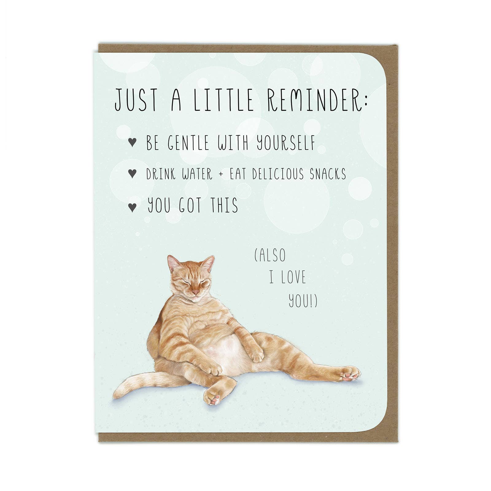 Encouragement - Orange Tabby Cat - Greeting Card - The Regal Find