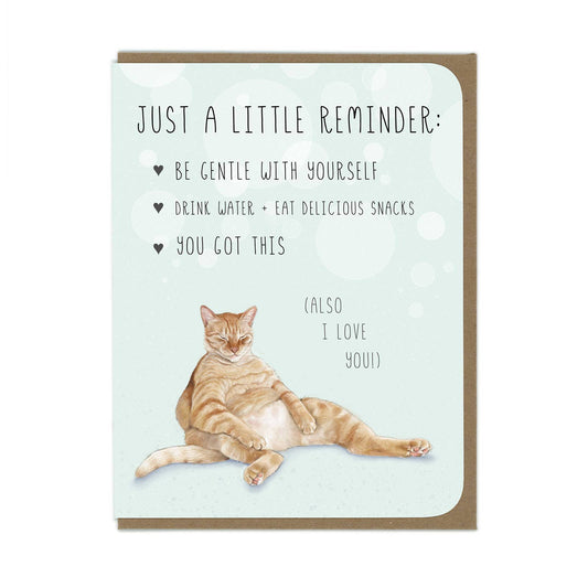 Encouragement - Orange Tabby Cat - Greeting Card - The Regal Find
