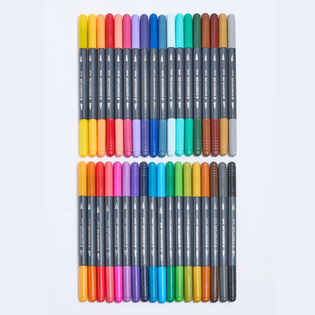 STAEDTLER Double-ended Watercolor Brush Pens, 36 Count