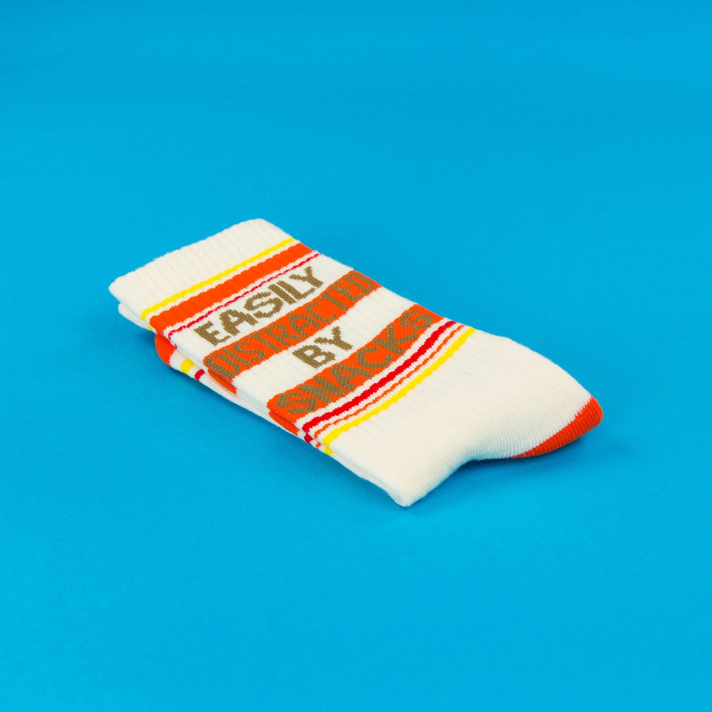 Easily Distracted By Snacks Gym Crew Socks