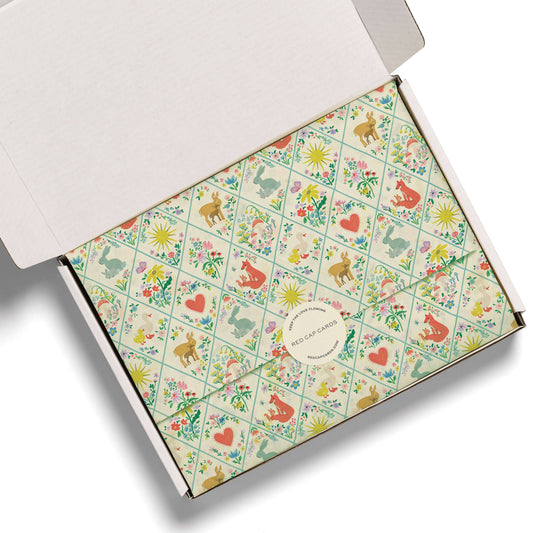 Woodland Critters tissue paper: 5 Sheets