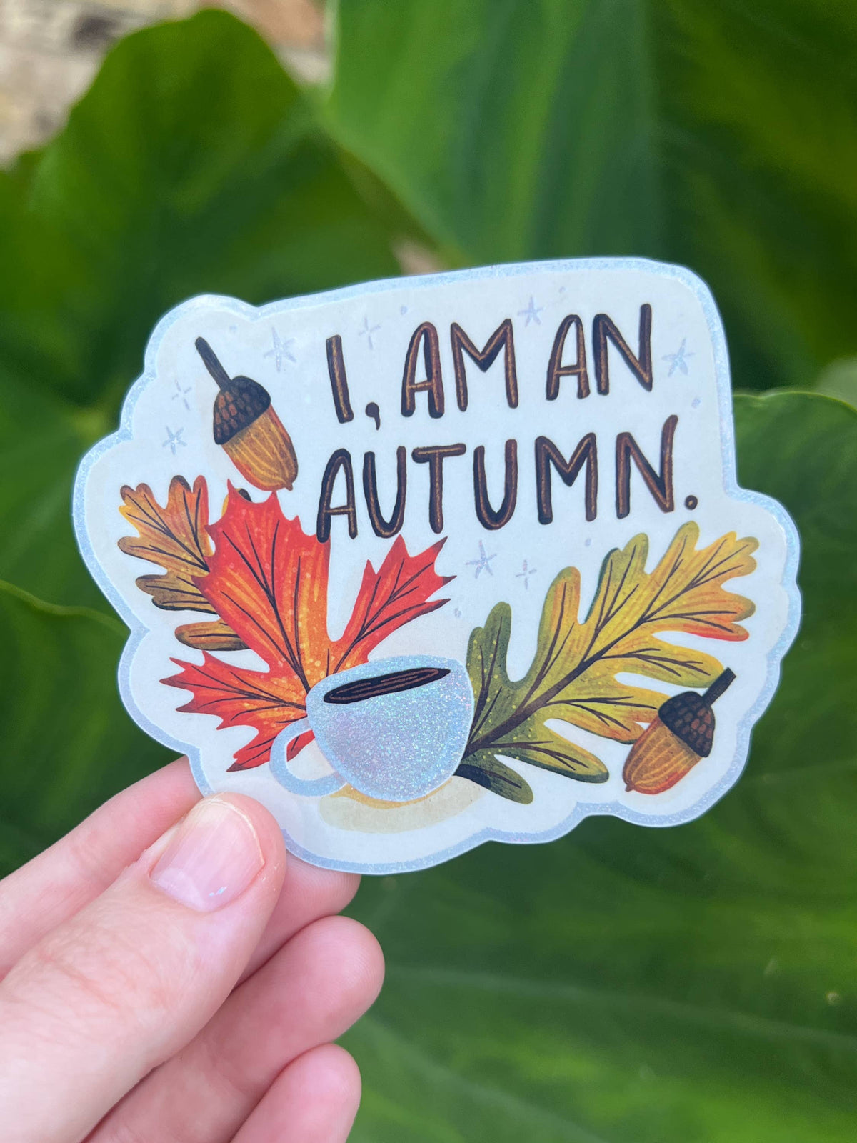 I am an Autumn Sticker, Fall Gilmore Girls Glitter Decal