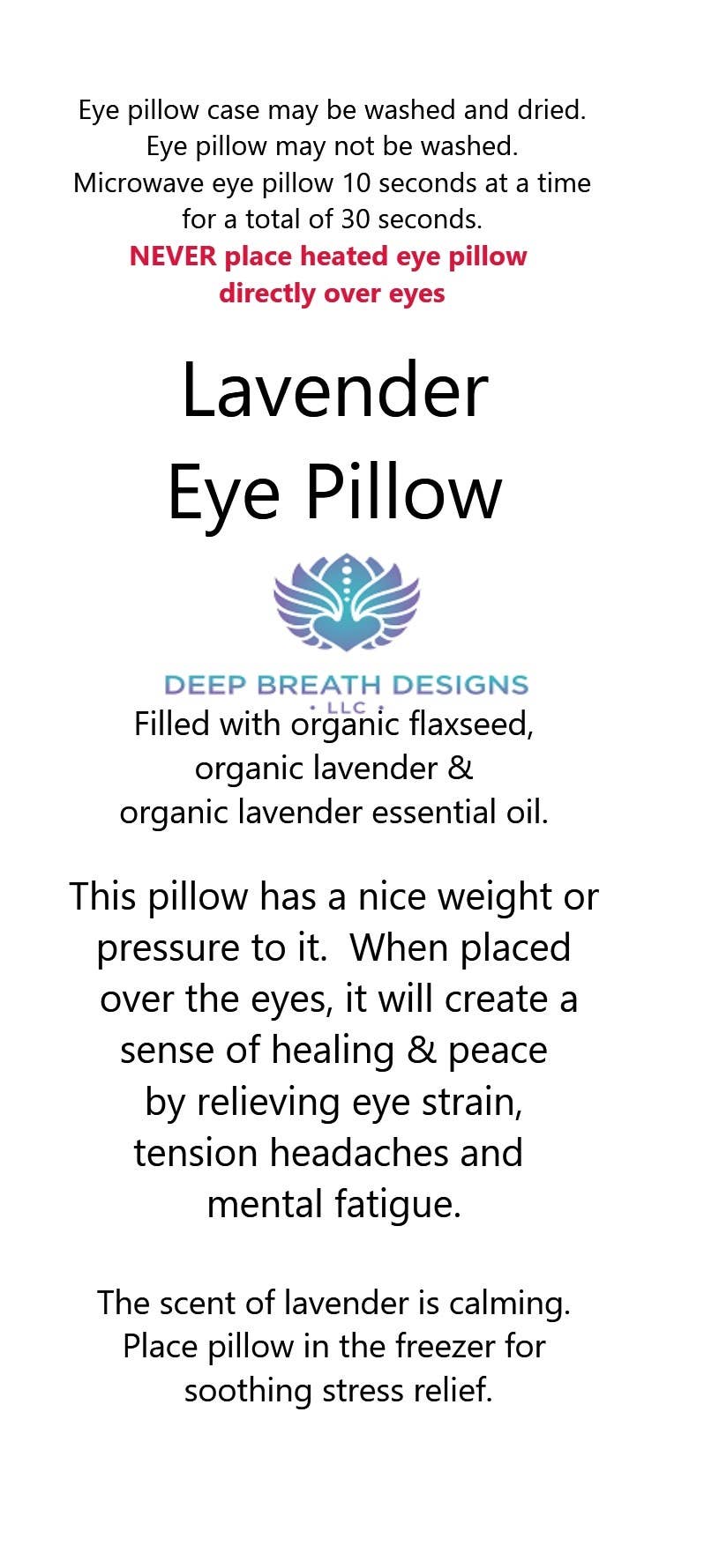 EYE PILLOW unscented/LAVENDER, hot/cold, yoga, meditation: Green / Unscented FLAXSEED ONLY