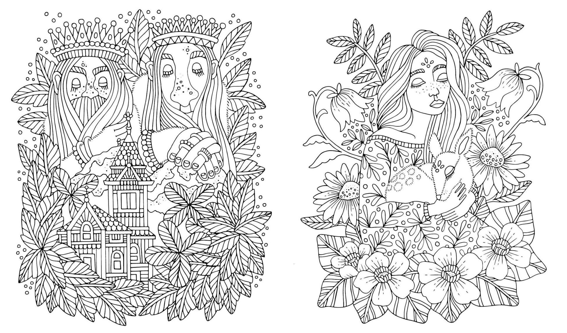 Fairy Tales & Folklore Coloring Book - The Regal Find