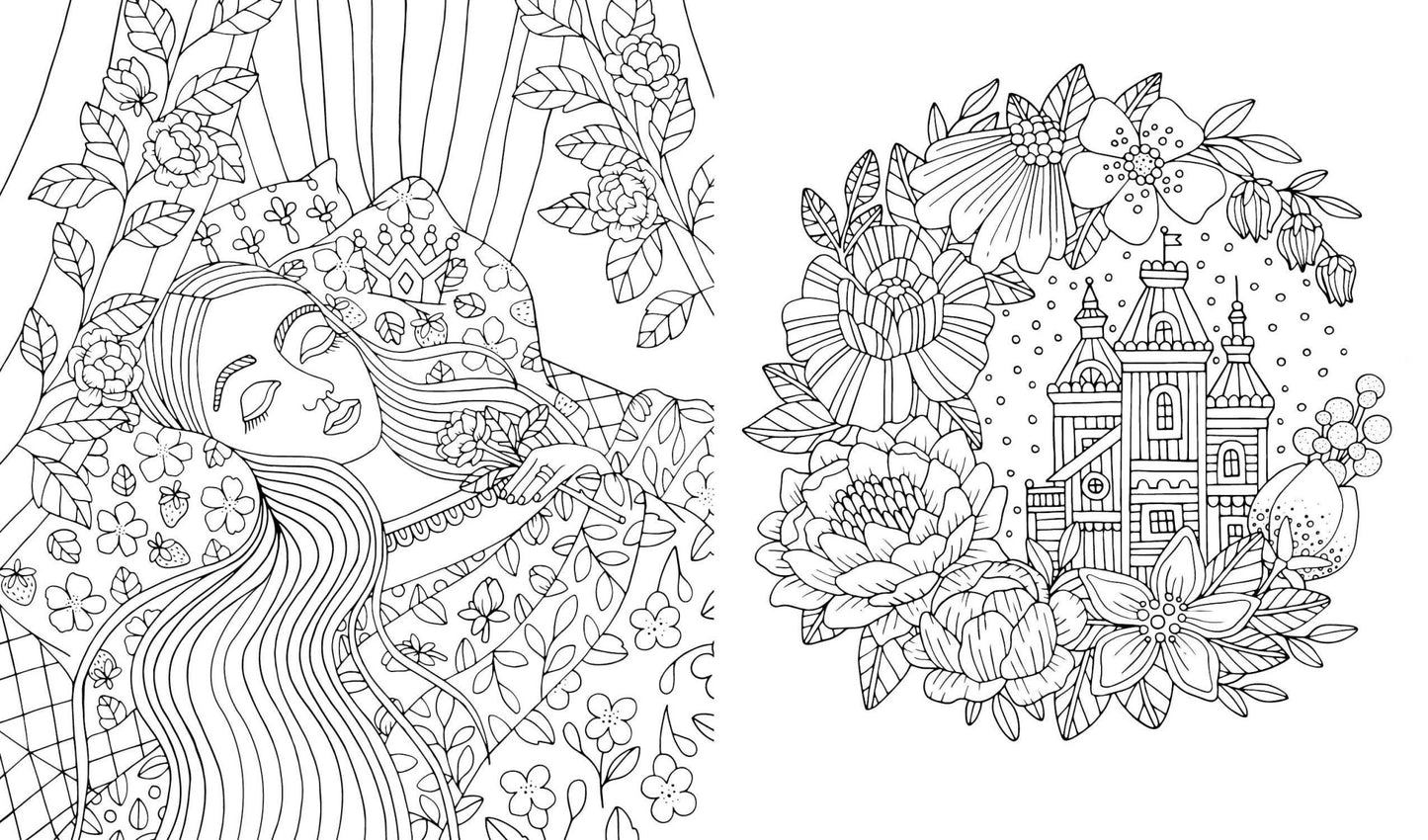 Fairy Tales & Folklore Coloring Book - The Regal Find