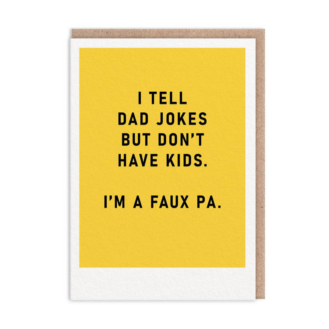 Faux Pa Greeting Card (9657) - The Regal Find