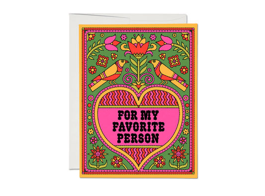 Favorite Person love greeting card - The Regal Find