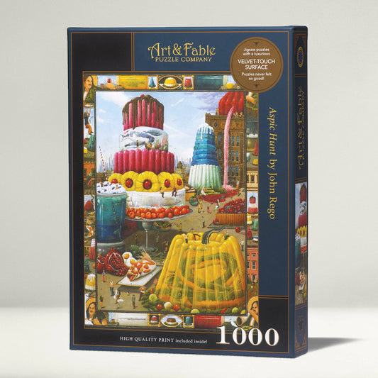 Aspic Hunt; 1000-pc Velvet-Touch Jigsaw Puzzle