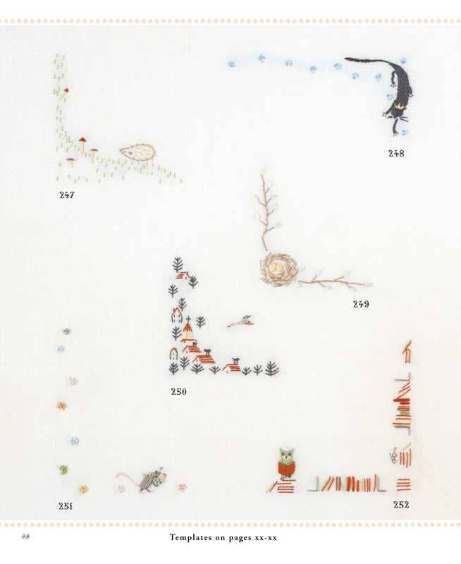 Collection of templates with illustrations on a white background