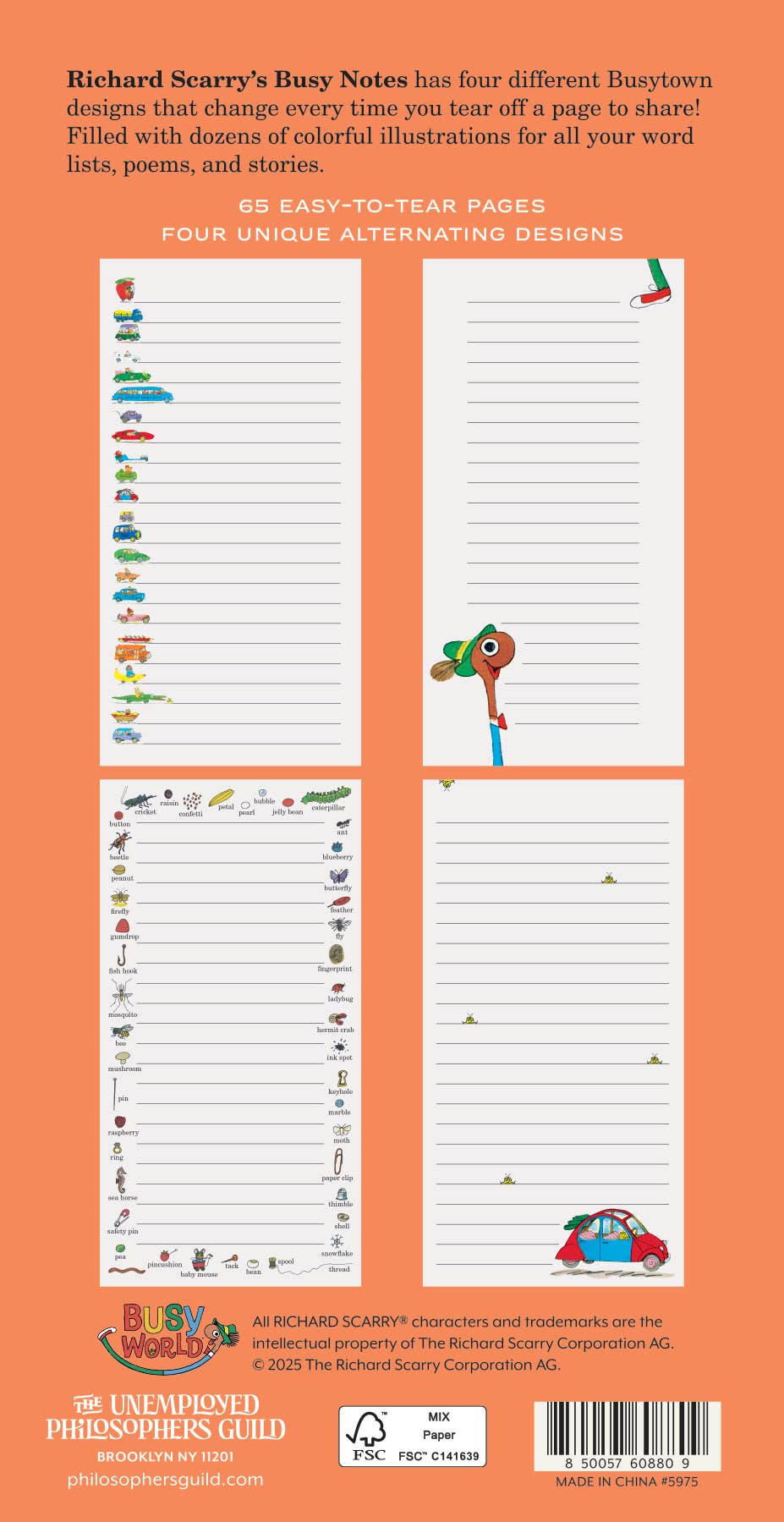 Richard Scarry Notepad
