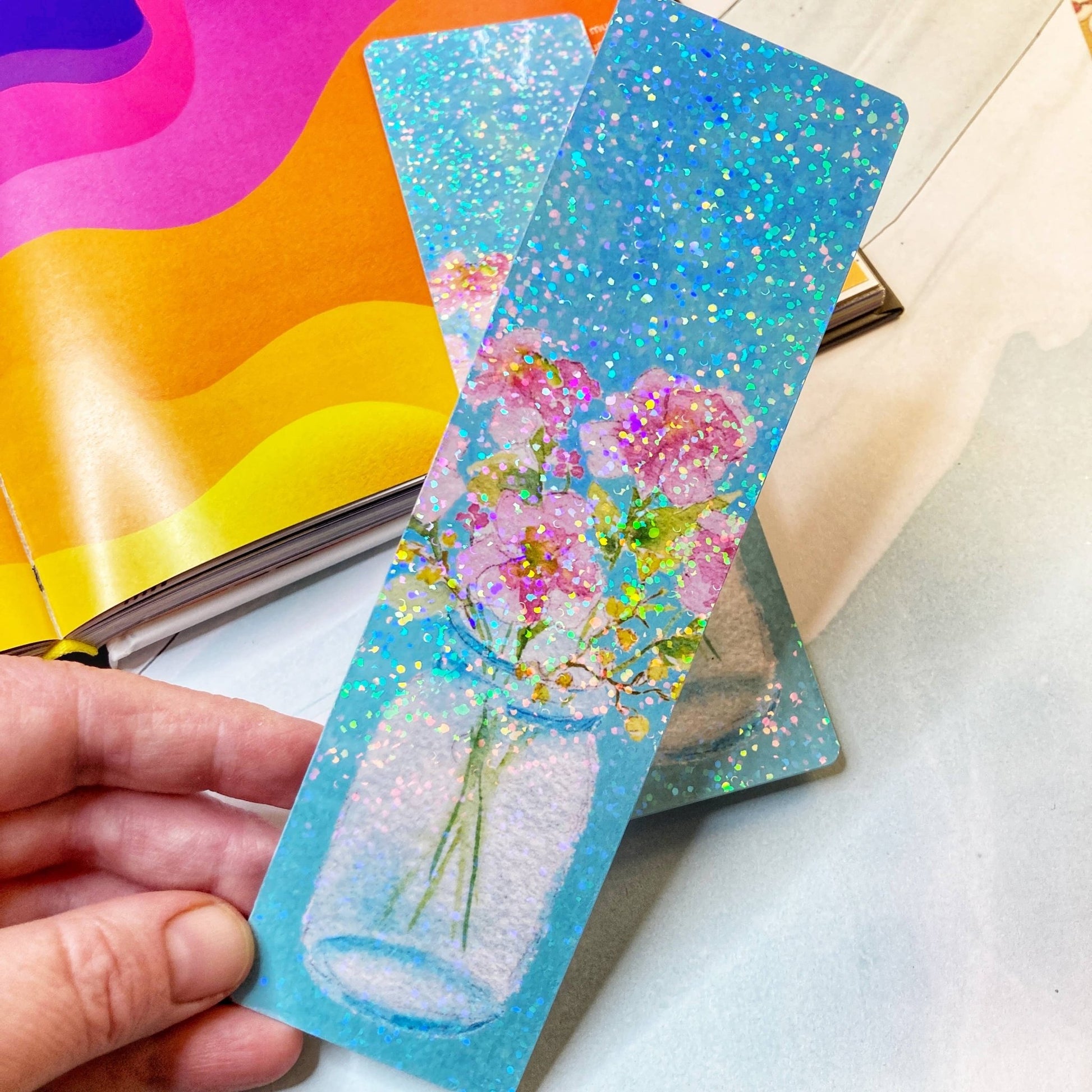 Floral Mason Jar Bookmark - The Regal Find