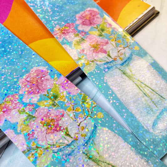Floral Mason Jar Bookmark - The Regal Find